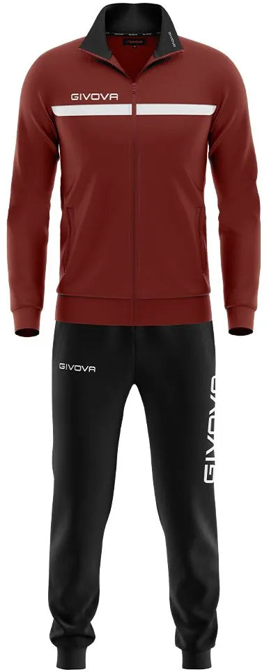 Sports suit givova tuta one full zip red m