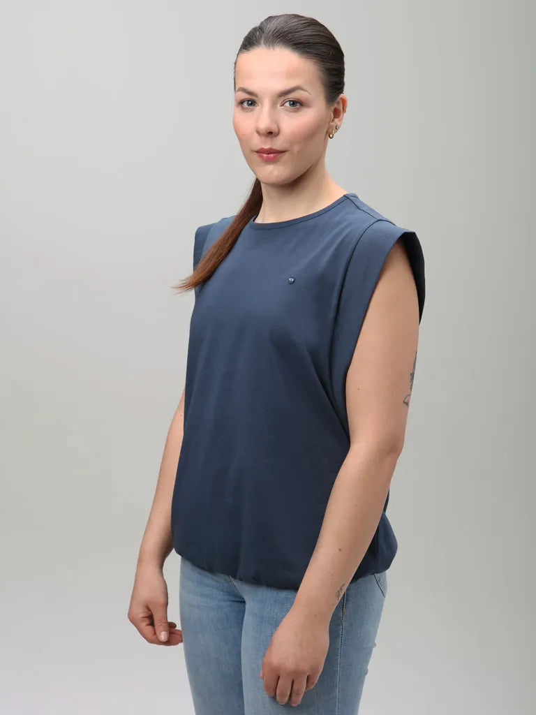 Dames T-Shirt Lap Bavera Blauw Blauw S.