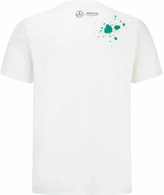 T-Shirt Mercedes Heren F1 FW George #63 T-Shirt Wit xs
