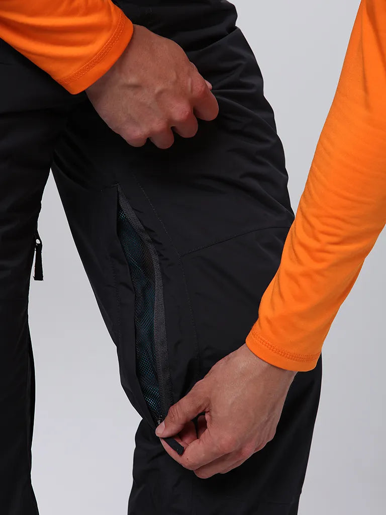 Pantaloni de schi pentru bărbați gri închis XL - loaf oipur, apă -repelent