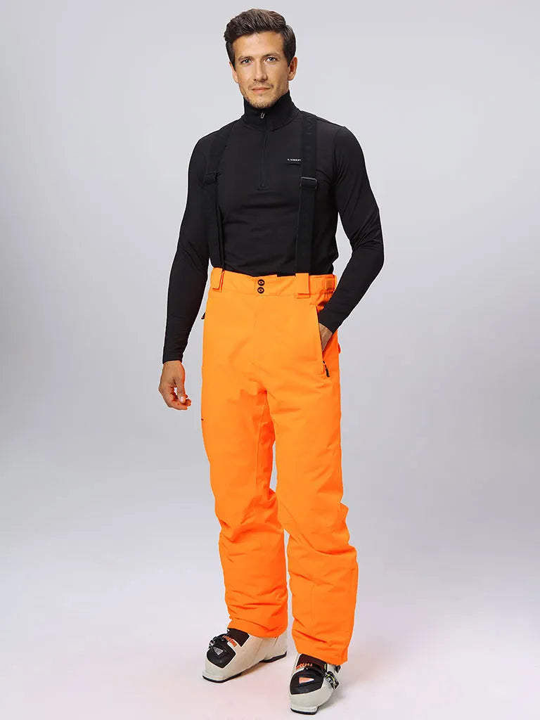 Pantaloni da sci maschile impermeabili Loap Laed Oranje l