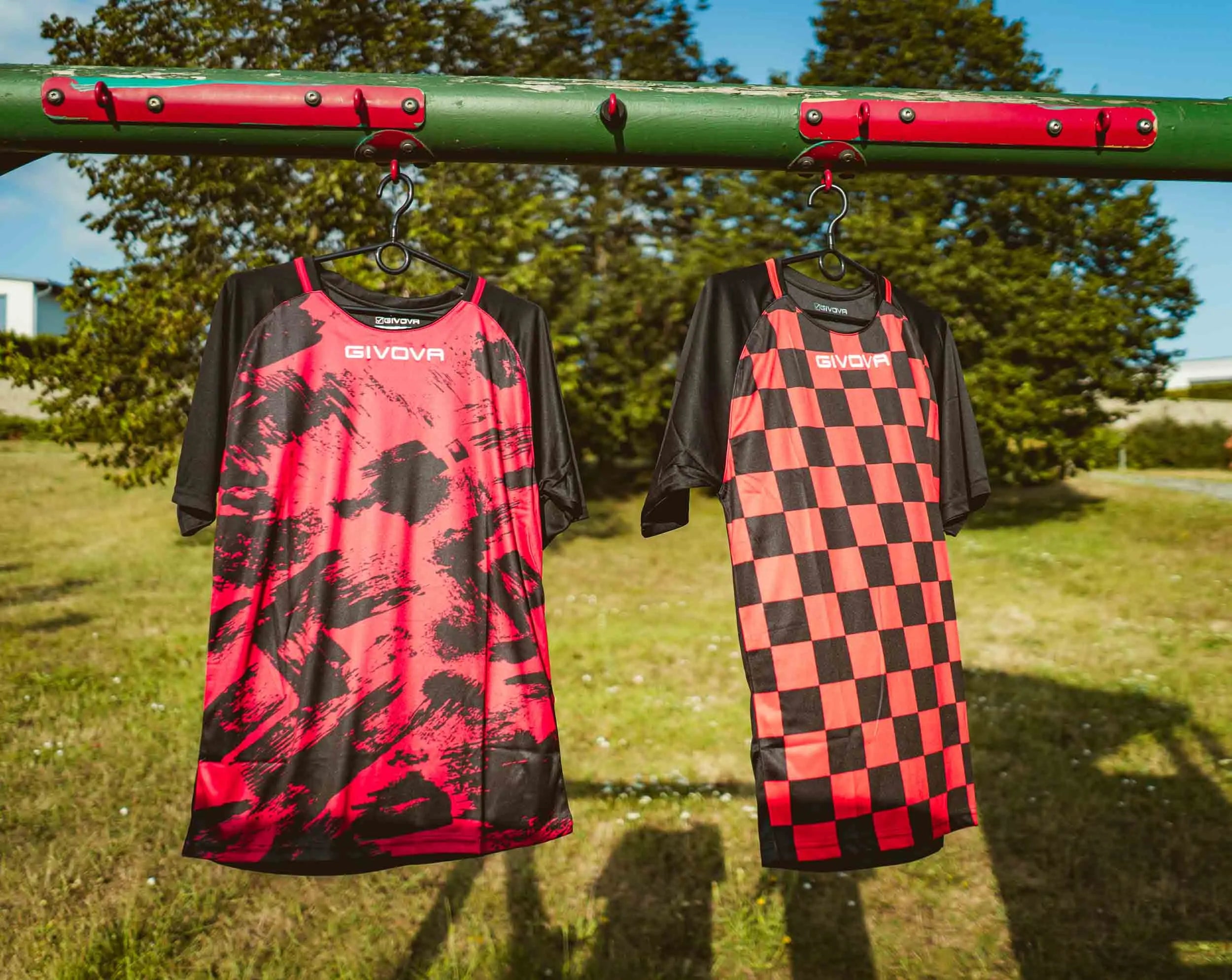 Sports t-shirt givova art interlock red-black red xs