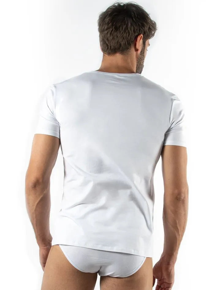 Fila mužské tričko s virhanom bieleho XL-Perfect Fit