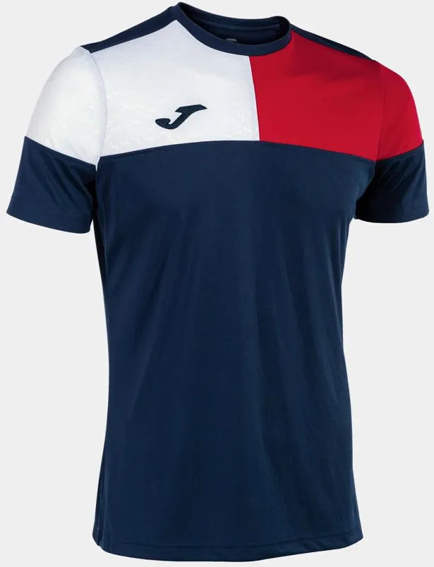 Joma Crew Sport T -shirt 2xs - Navy/Red/White, Priedušná bavlna