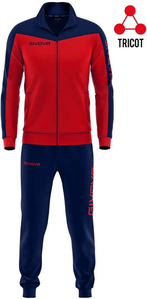 Sports Set Givova Roma Red-Blue 4xl