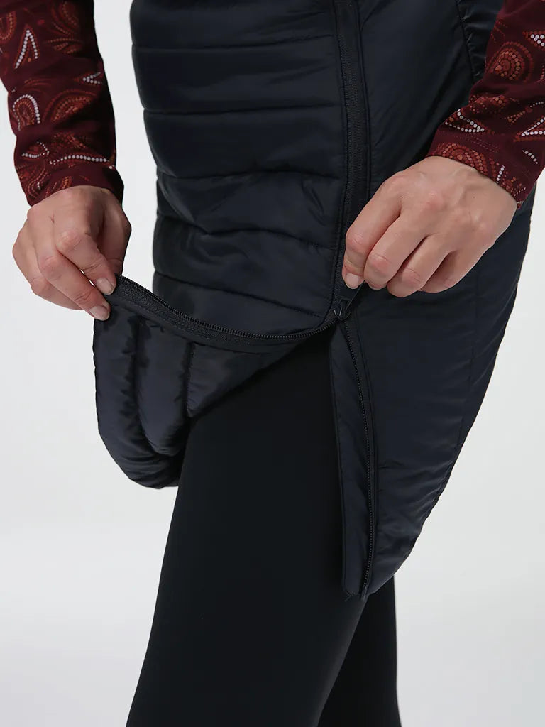 Damesrok loap Irenka donkergrijs, xs