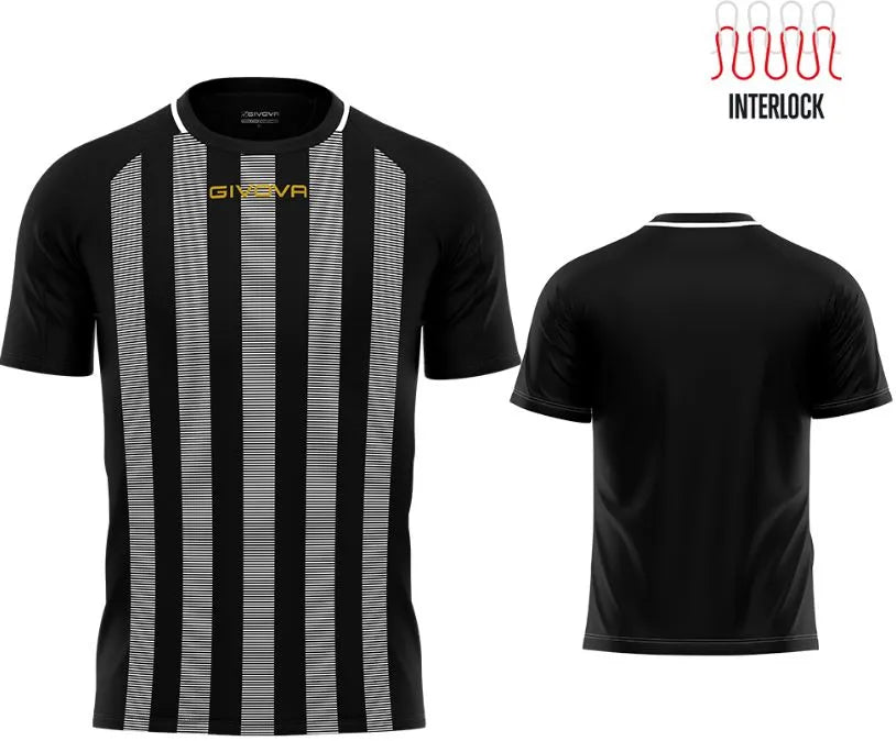 Sportovní tričko Givova Rugby Black-White 2xs