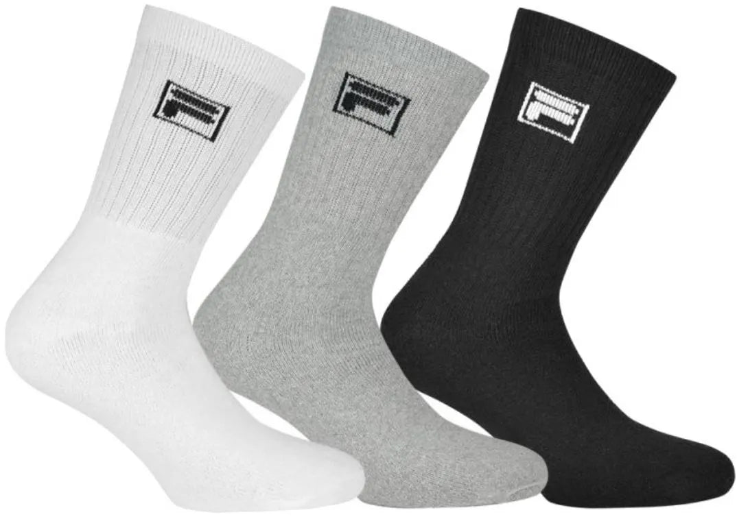 Fila Crew Tennis Socks 3-Pack Unisex, taglia 39-42