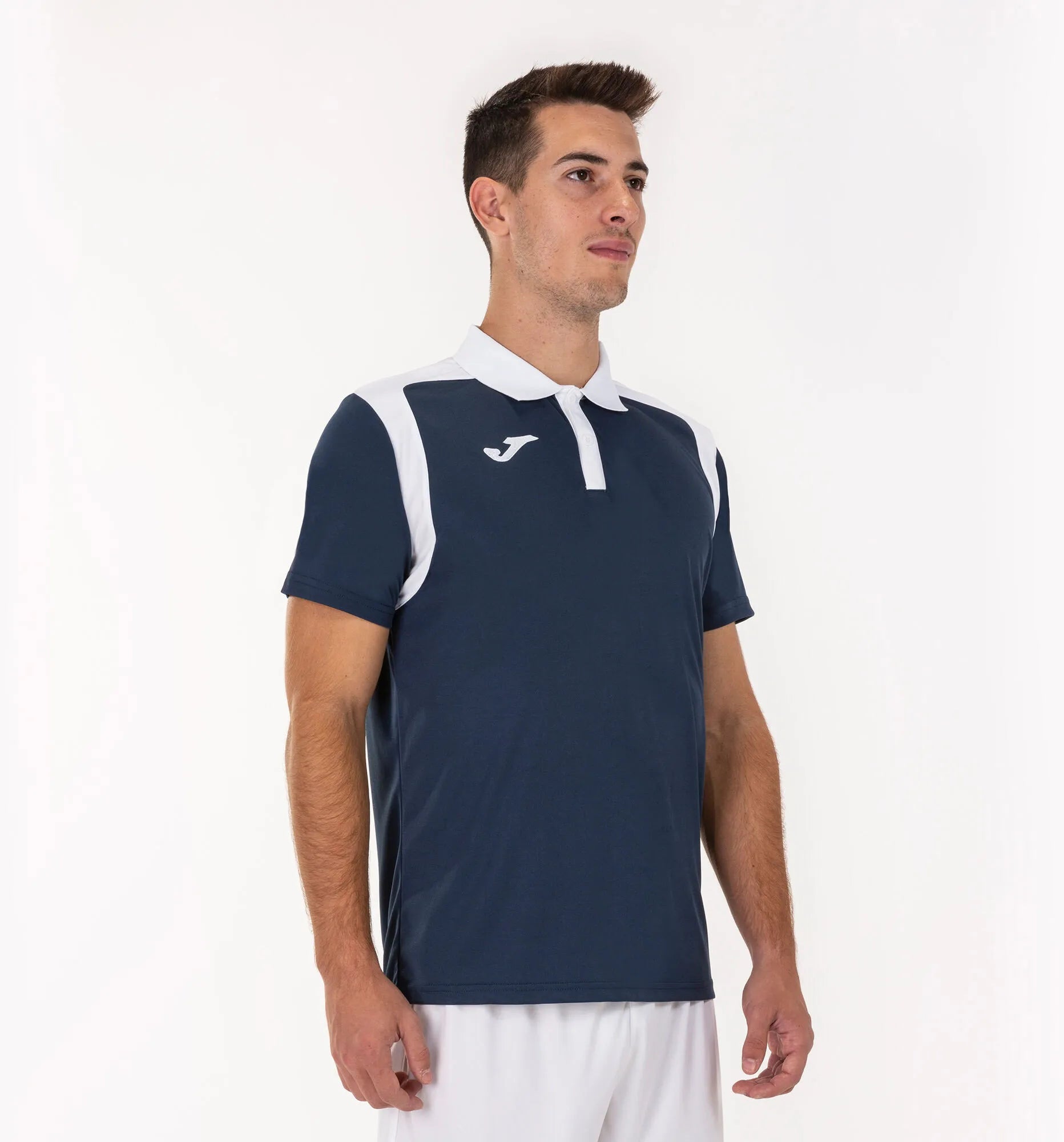 Sports t-shirt joma polo championship dark navy-white blue 5xs