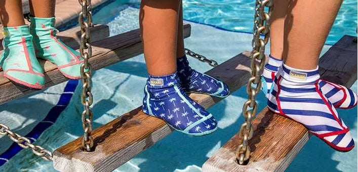 Calcetines de playa de Duukies Gray 34-35 para niños