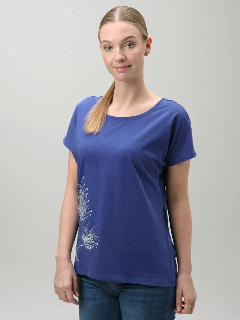 Dames t-shirt loaf aumara blauw blauw xl