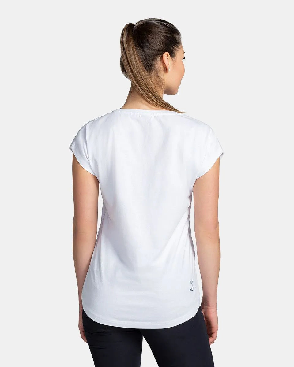 Women's cotton t-shirt kilpi roane-w white 42