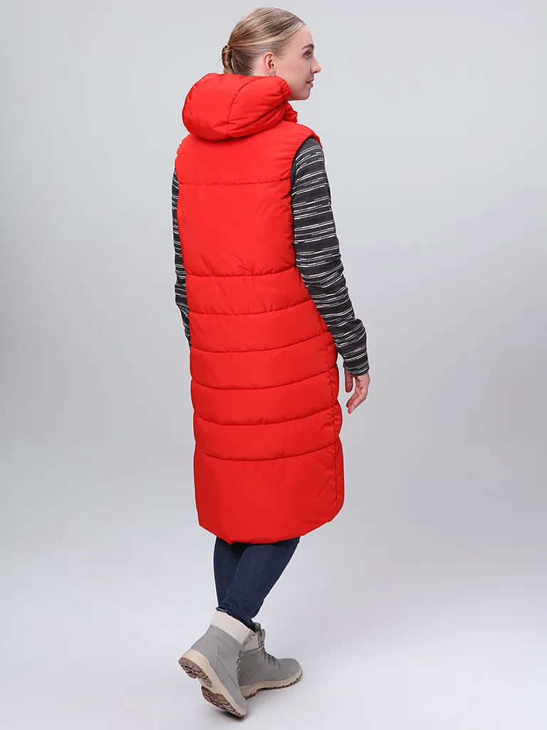 Red Ladies Vest Loaf Tamaja - Material de lână moale și cald