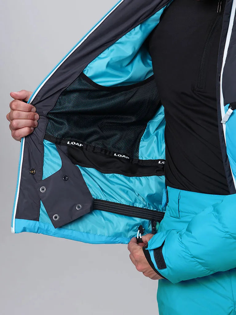 Uomini impermeabili Ski -jack blu 2xl - caldo e traspirante