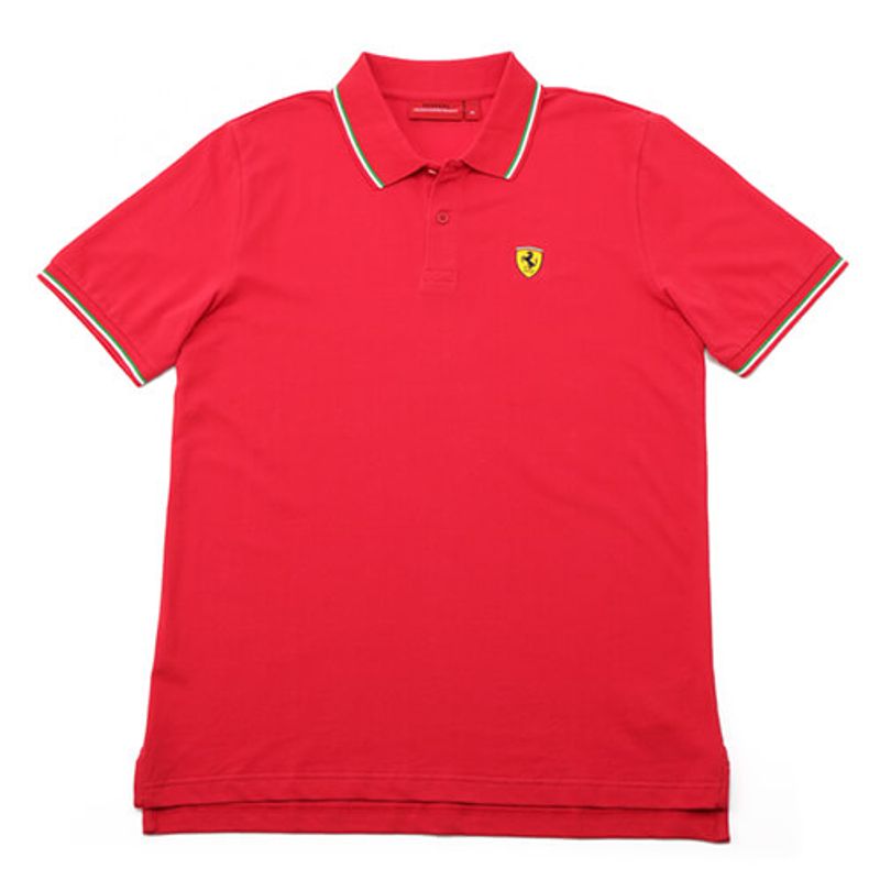 Ferrari SF FW Tricolore Polo Red Men