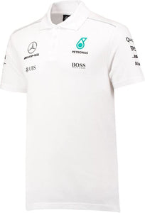 Men's Polo Mercedes Mamgp Rp Mens Polo White, Xs