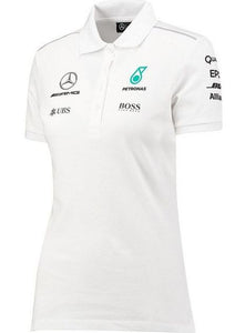 Women's Polo Mercedes Mamgp Rp Womens Polo White, Xs