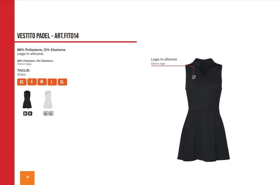 Dámské sportovní šaty Givova Padel Black XL