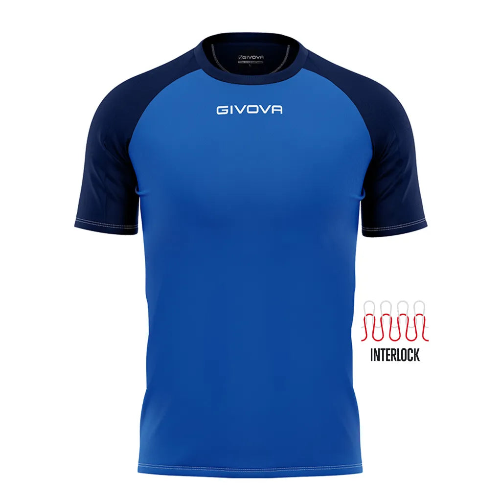 Maglietta sportiva Givova Capo Royal-Navy 2xl