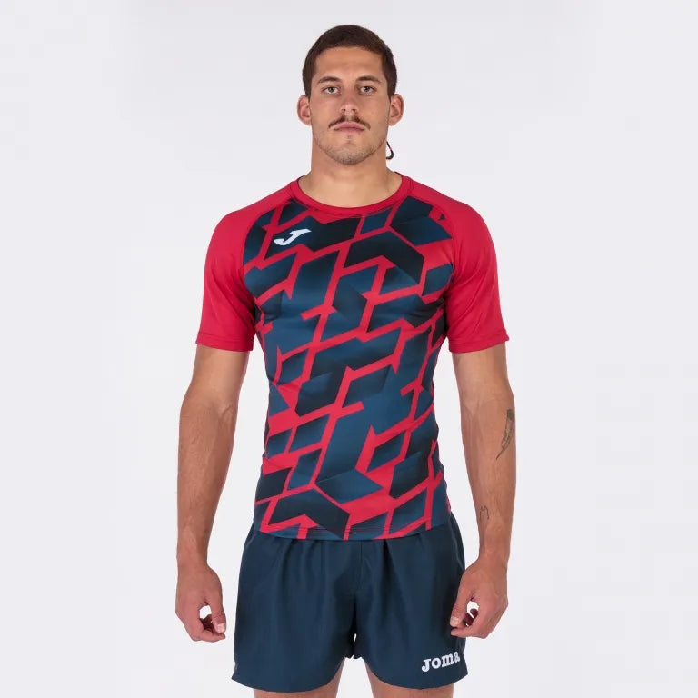Joma myskin iii t-shirt red-navy 2xl