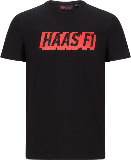 Haas F1 Team Heren T-shirt Zwart L - Grafisch Logo Design