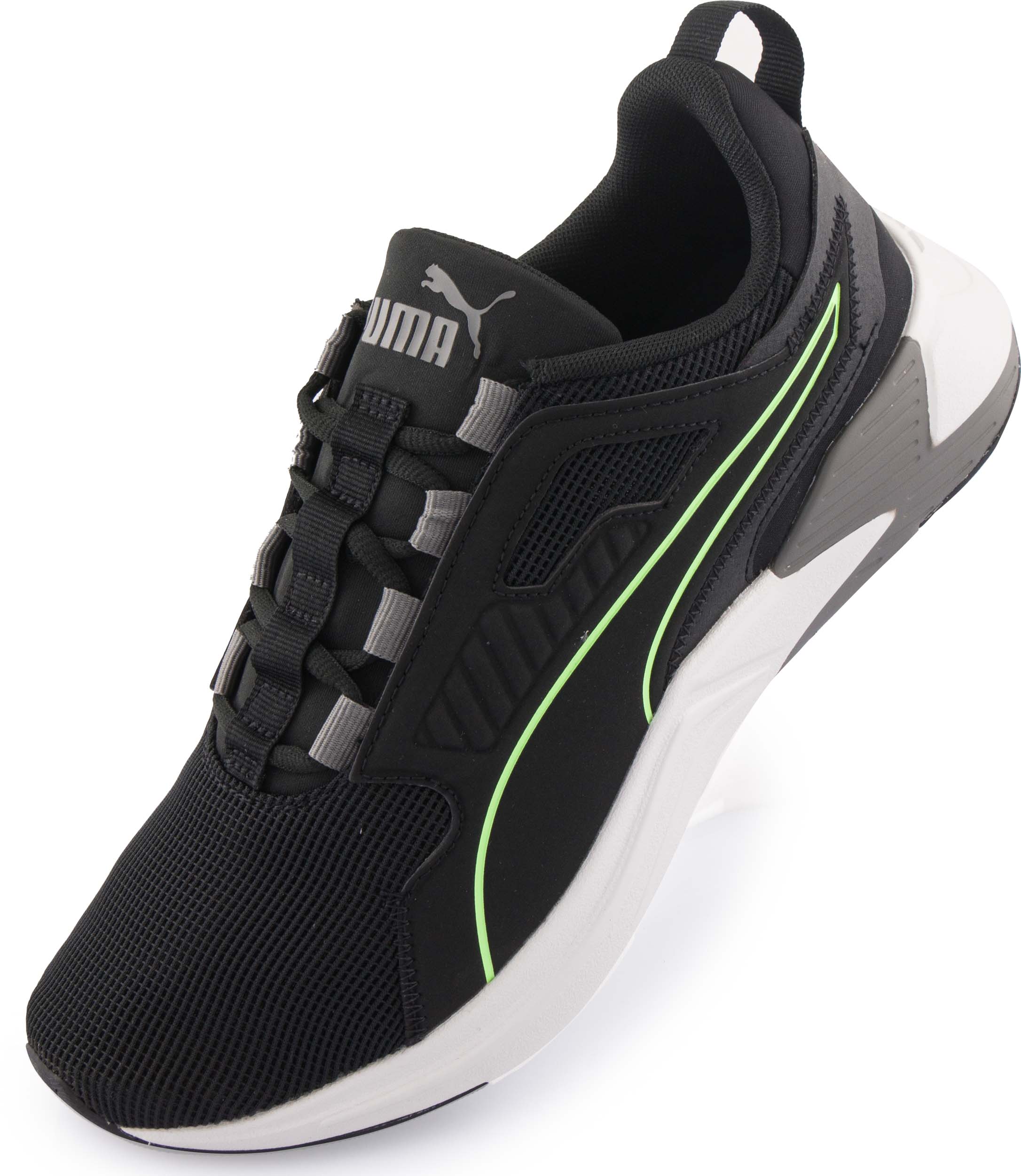 Puma XT Sneakers Heren Zwart/Groen/Grijs Maat 42.5