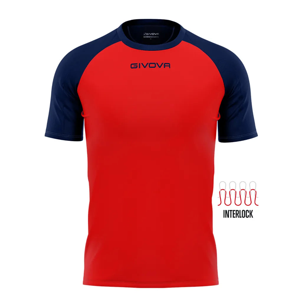 Sportovní tričko Givova Capo Red-Navy XL