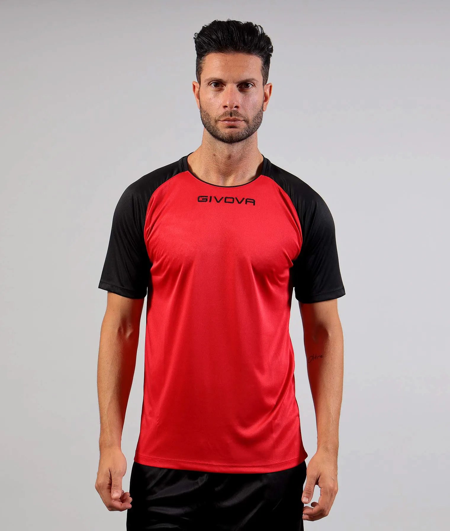 Sportovní tričko Givova Capo Red-Black 3xs