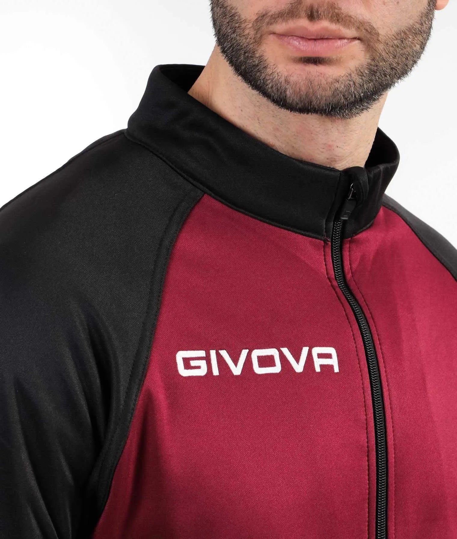 Set Sports Givova Cuba Burgundy-Black 2xl