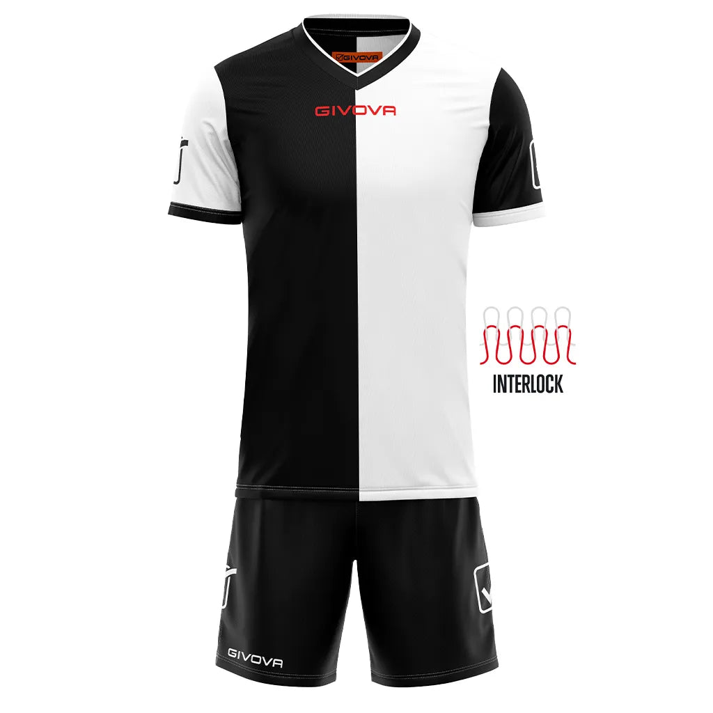 Sports set givova combo black-white white l