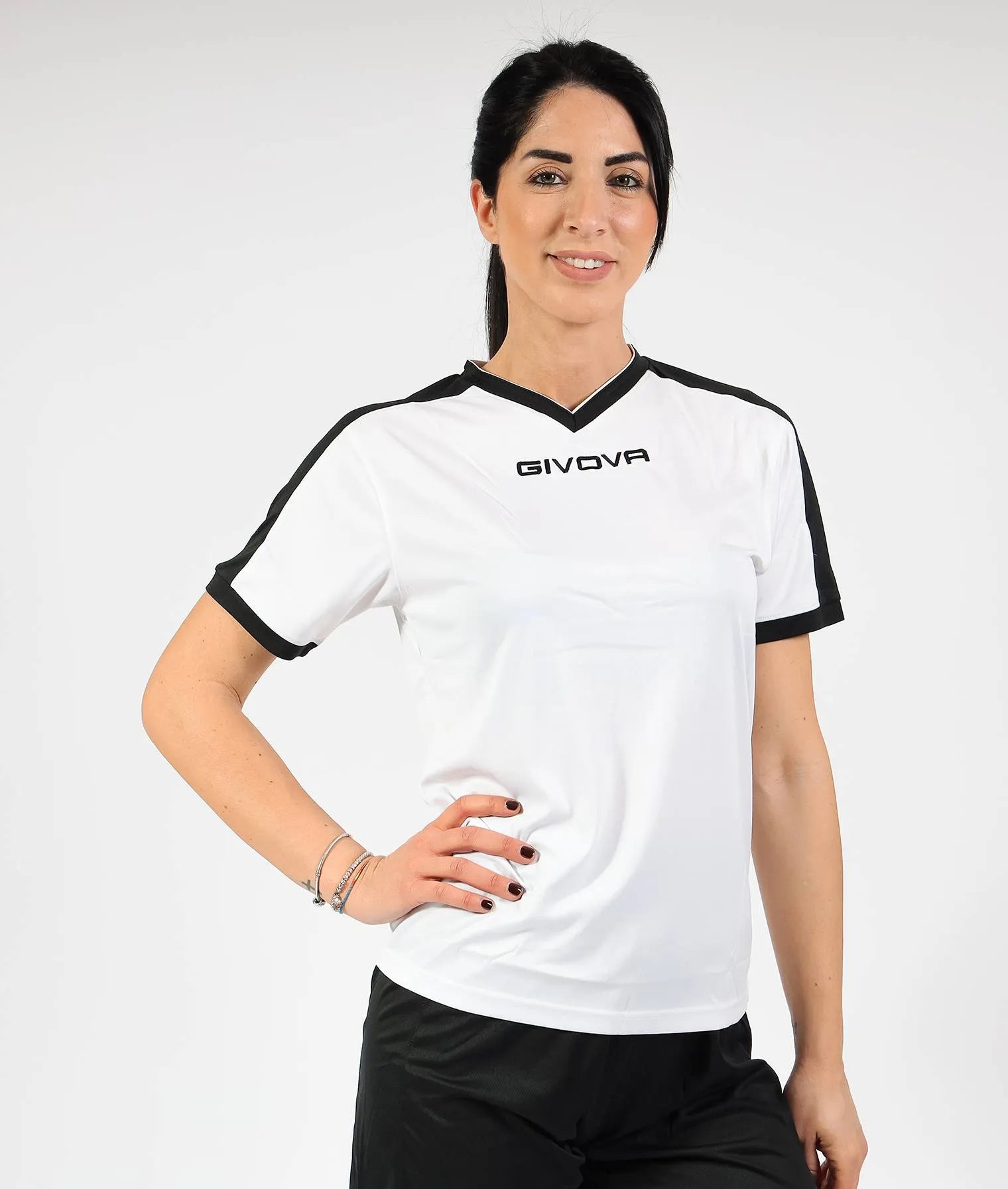 Sport T-Shirt Givova Revolution Black-White 2xl