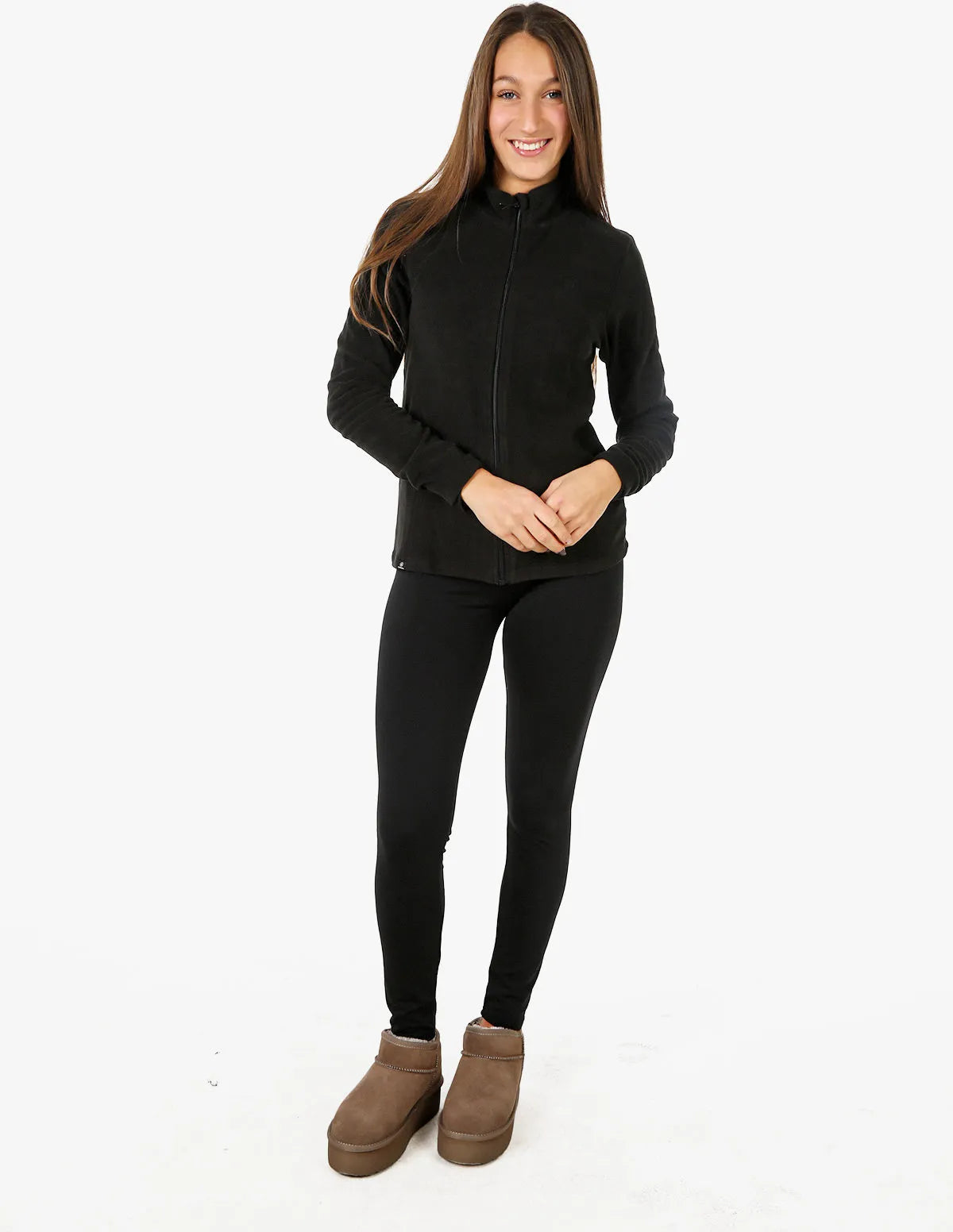 Women's fleece sweatshirt athl. dpt gemini a7250 black l