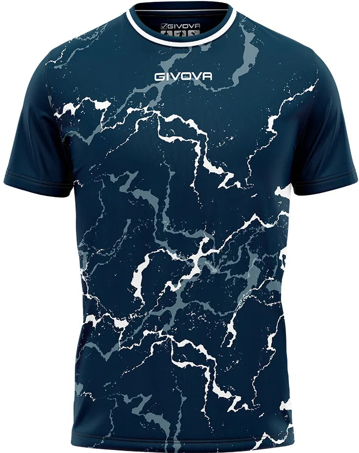 T-shirt sportivo Givova Grafite Blue-White XL