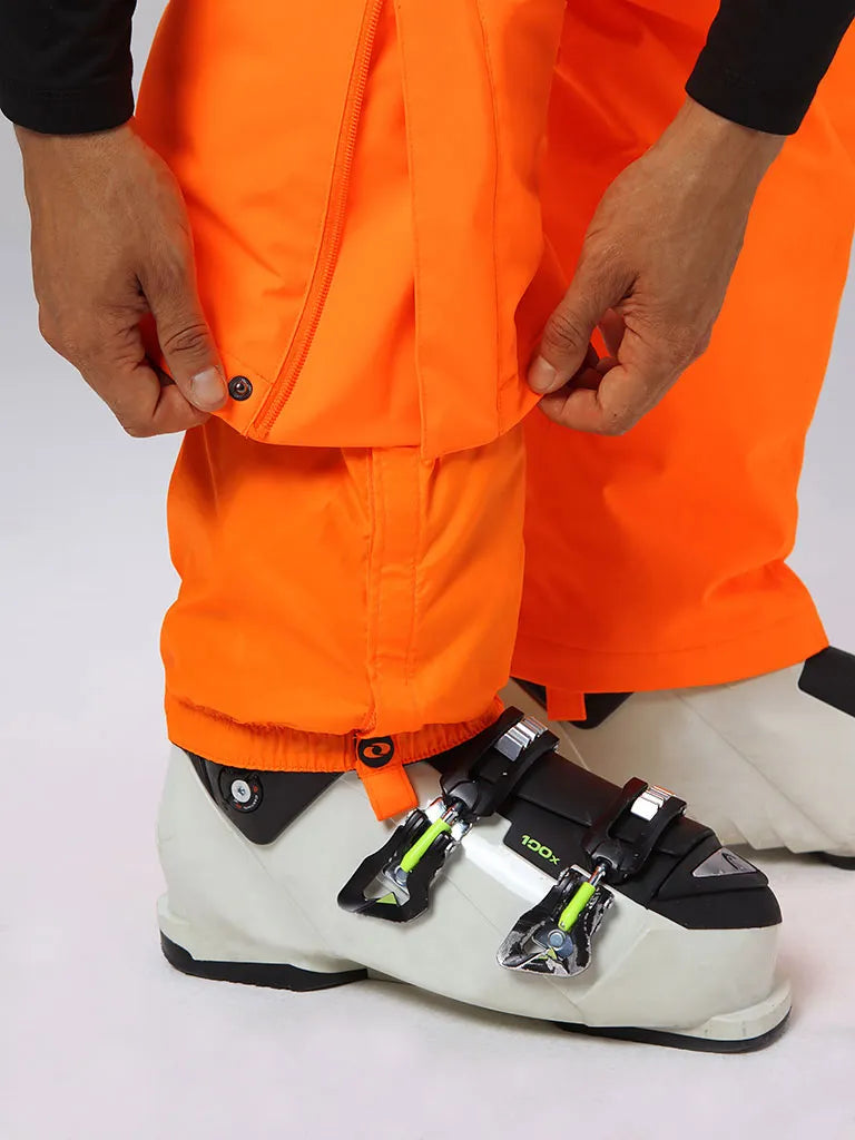 Pantaloni da sci maschile impermeabili Loap Laed Oranje l