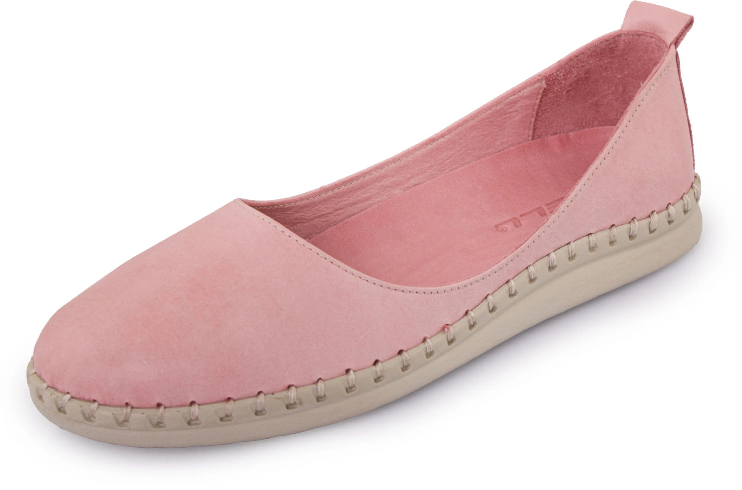Dames Leren Ballerinas Nell Aurora Pink Roze 38