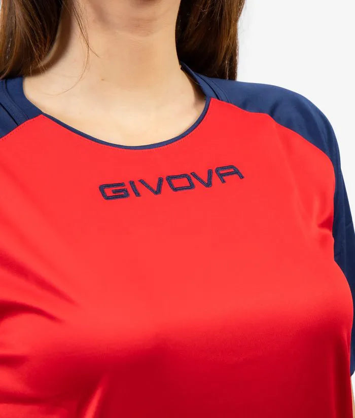 T-shirt Sports Givova Capo Red Navy Red 2xl