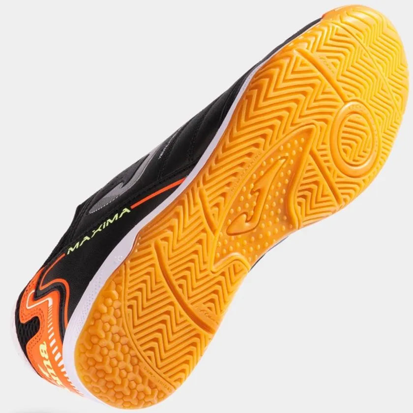 Joma Maxima Sapatos de futebol interno Black-laran, tamanho 40.5