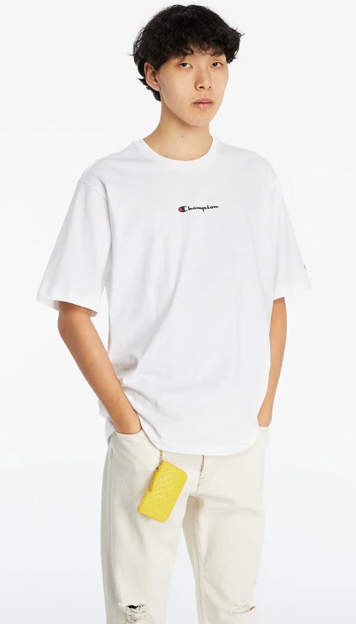 Men's T-shirt Champion Script Logo White, Xs