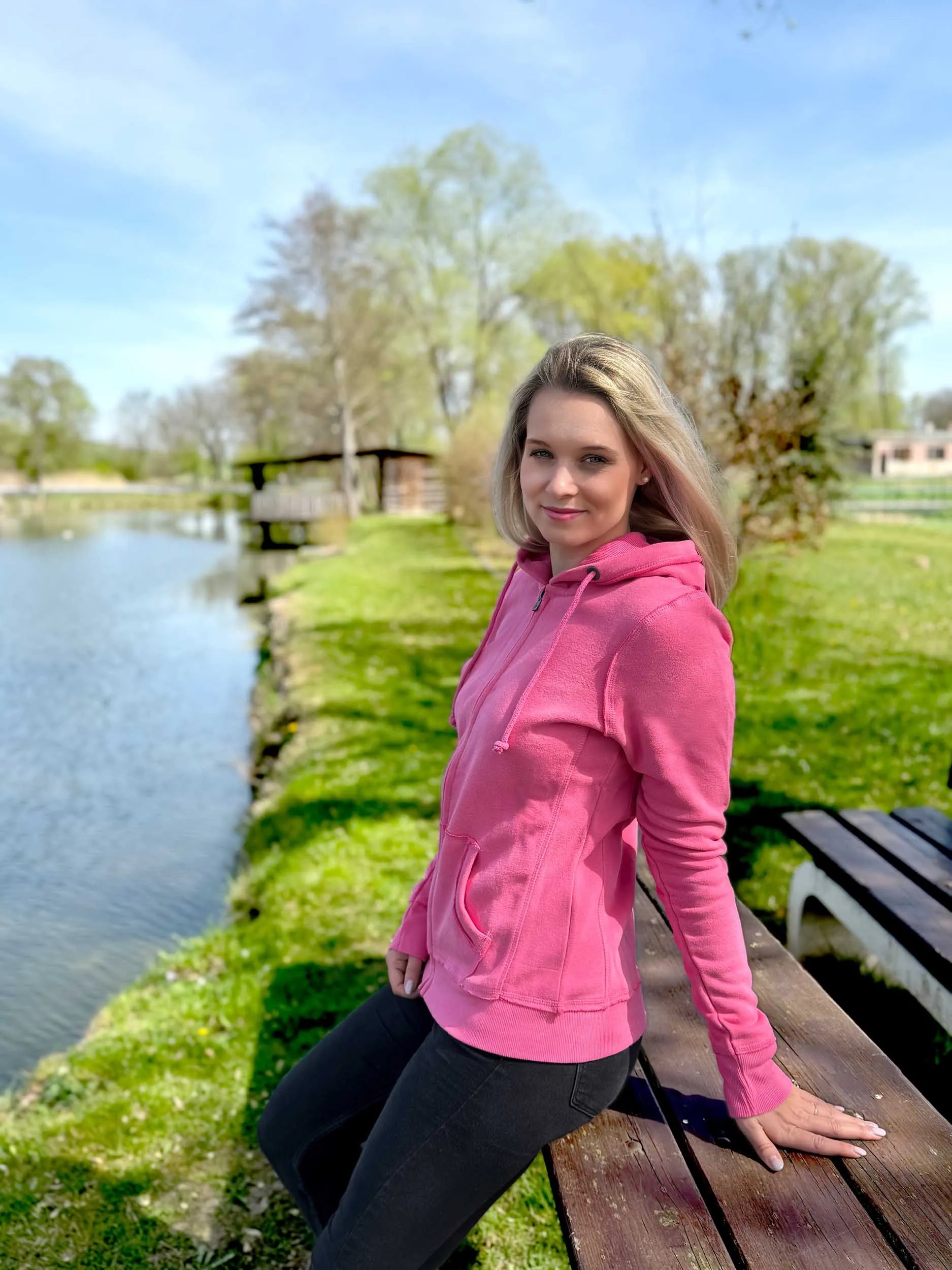 Damen Vintage Hoody XL - weicher Baumwoll -Hoodie