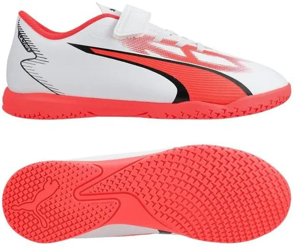 Kids Puma Jr Ultra Voetbalschoenen Wit-Zwart-Orchidee 28