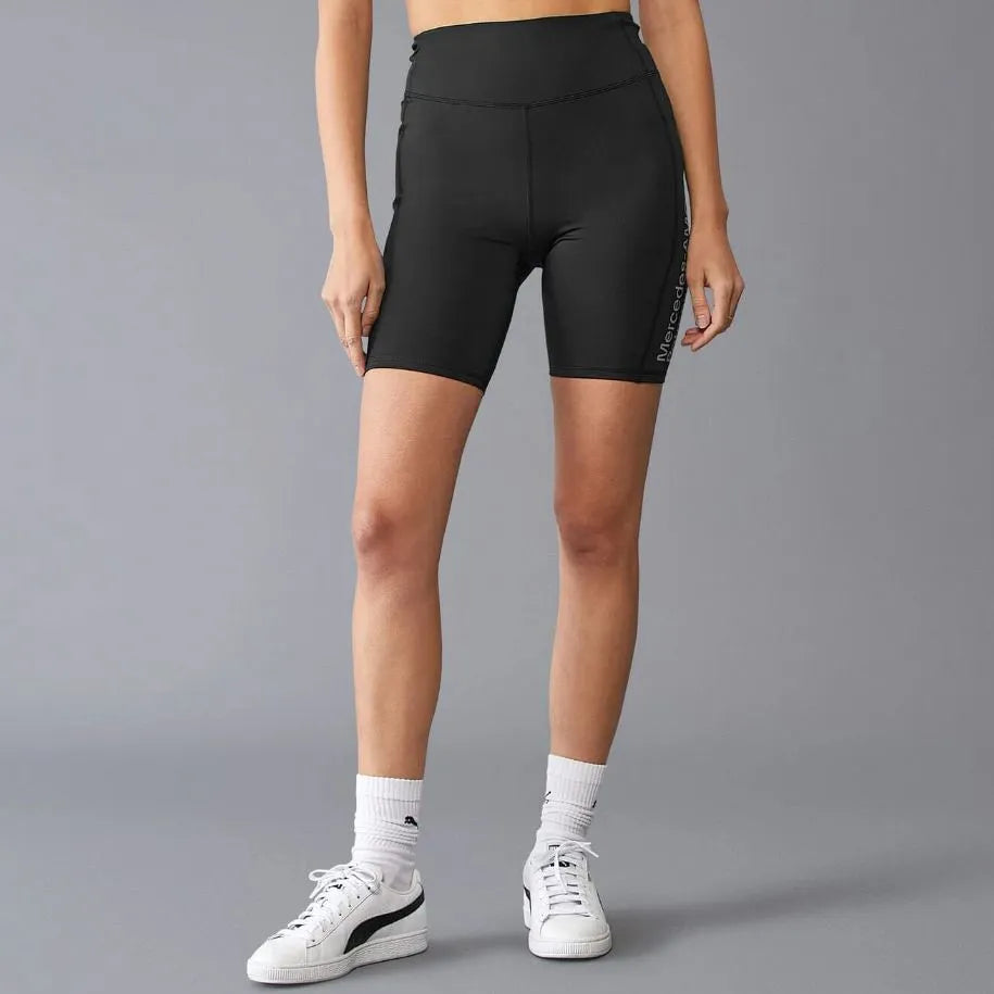 Damesfietsbroek Mercedes WMNS MAPF1 fw fietsbroek zwart 2xl