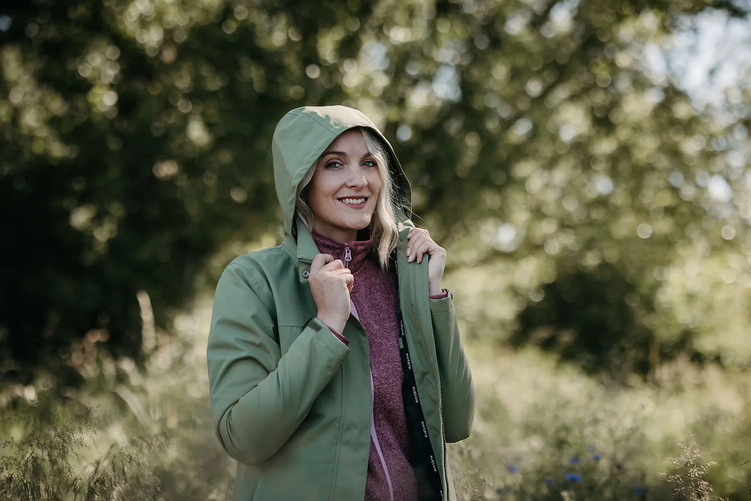 Women's softshell coat kjelvik nova green xl