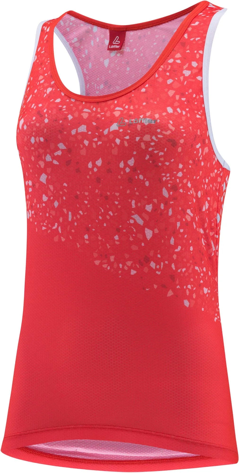 Löffler women bike racerback top vent fire op orange 46