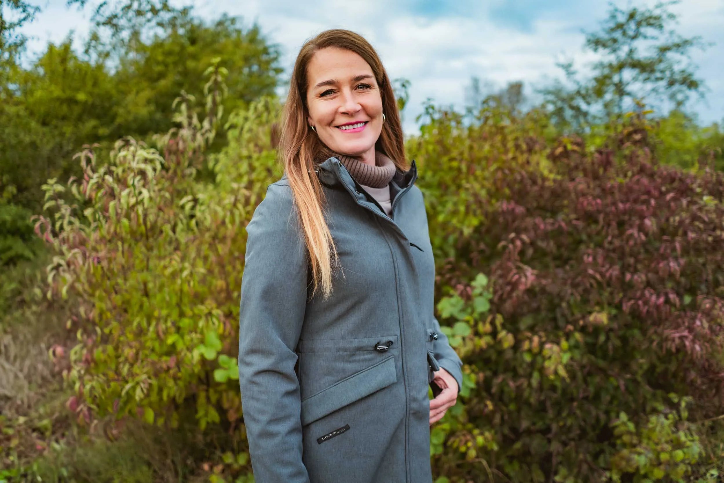 Women's softshell coat loap lunara dark gray l