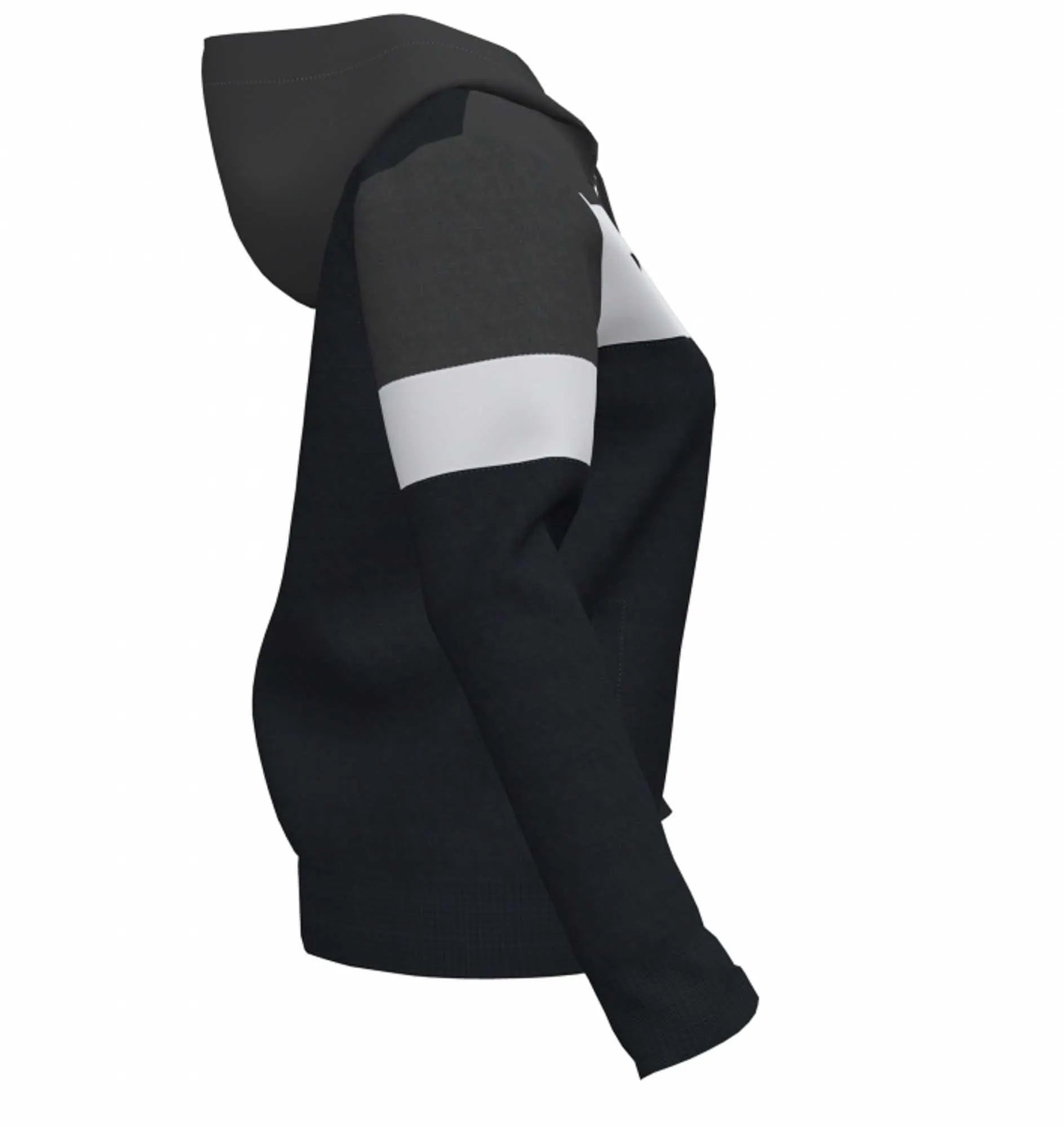 Women's Joma Crew IV Hoodie Black-Antracite Black 2xs