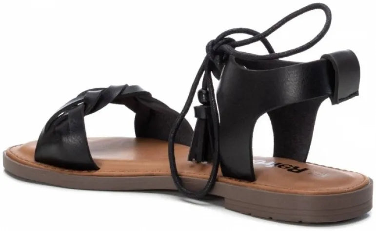 Eco -leren Ladies Sandals Black 40 - Trwałe i eleganckie