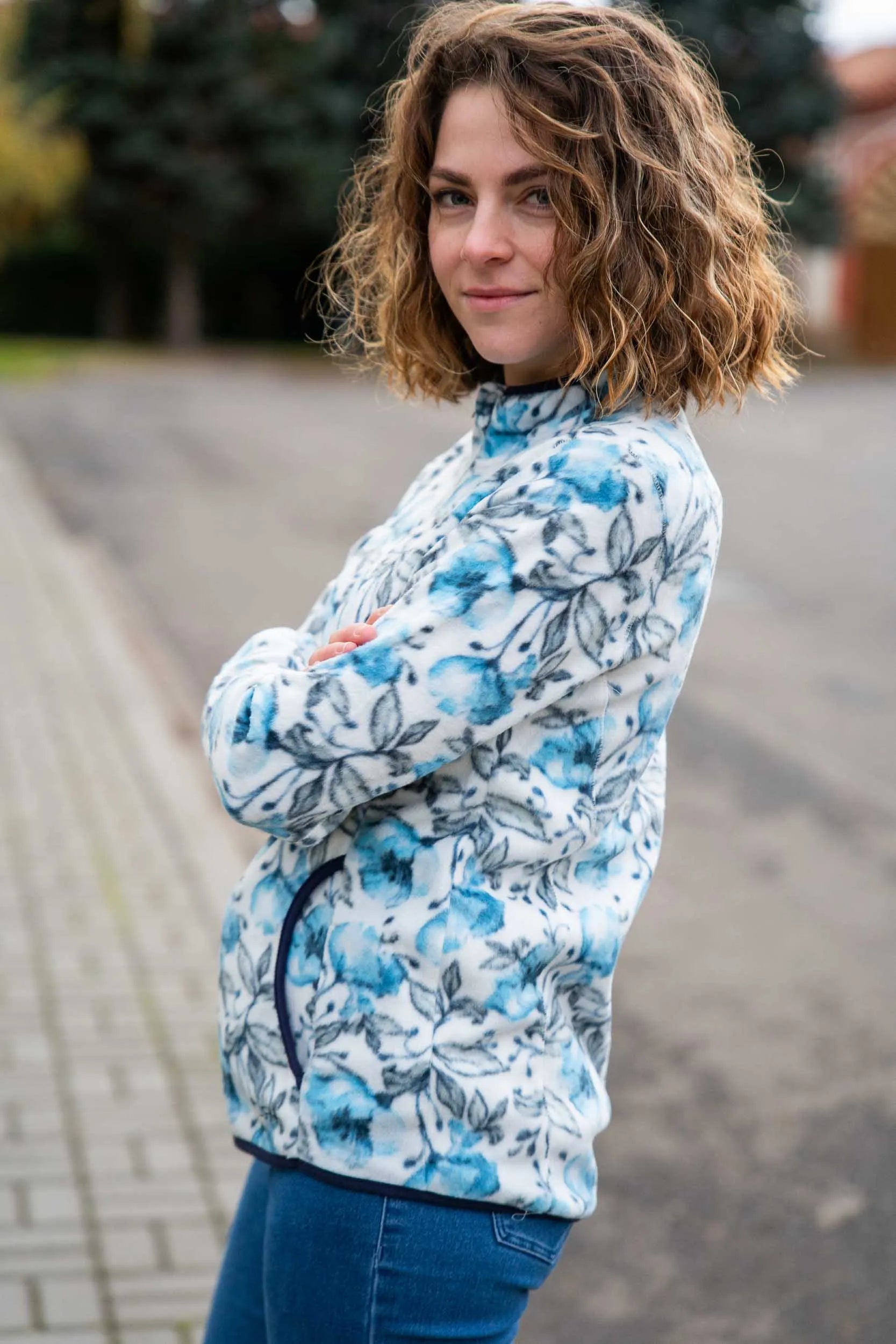 Dam Sweatshirt Sindy Sky M - Mjuk bomull och sportig design