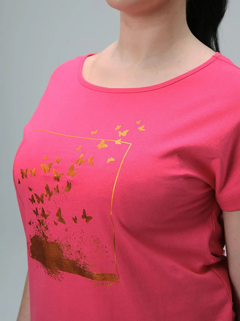 Women's t-shirt loap bazala pnk pink m