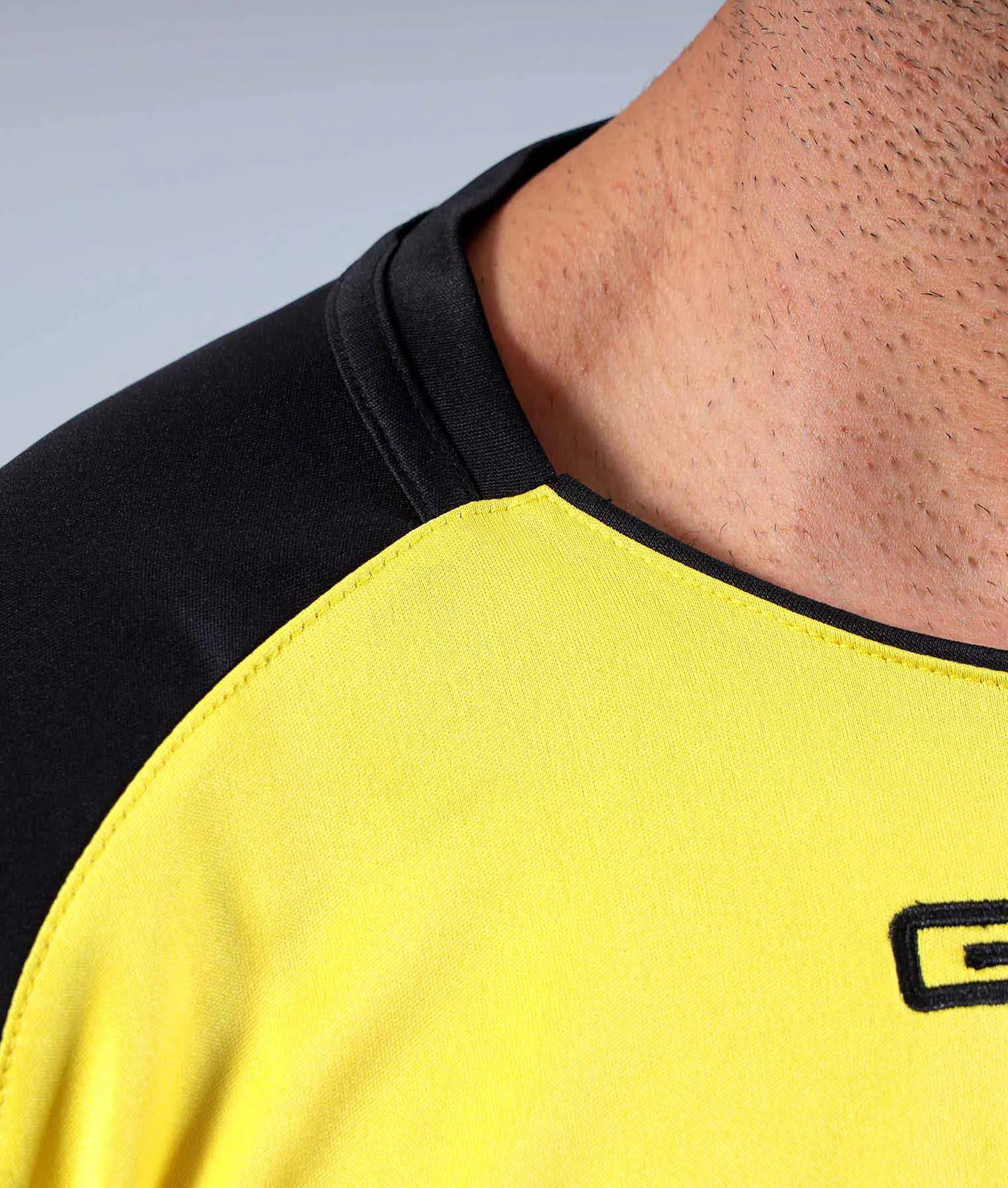 Camiseta deportiva Givova Capo Yellow-Black XS