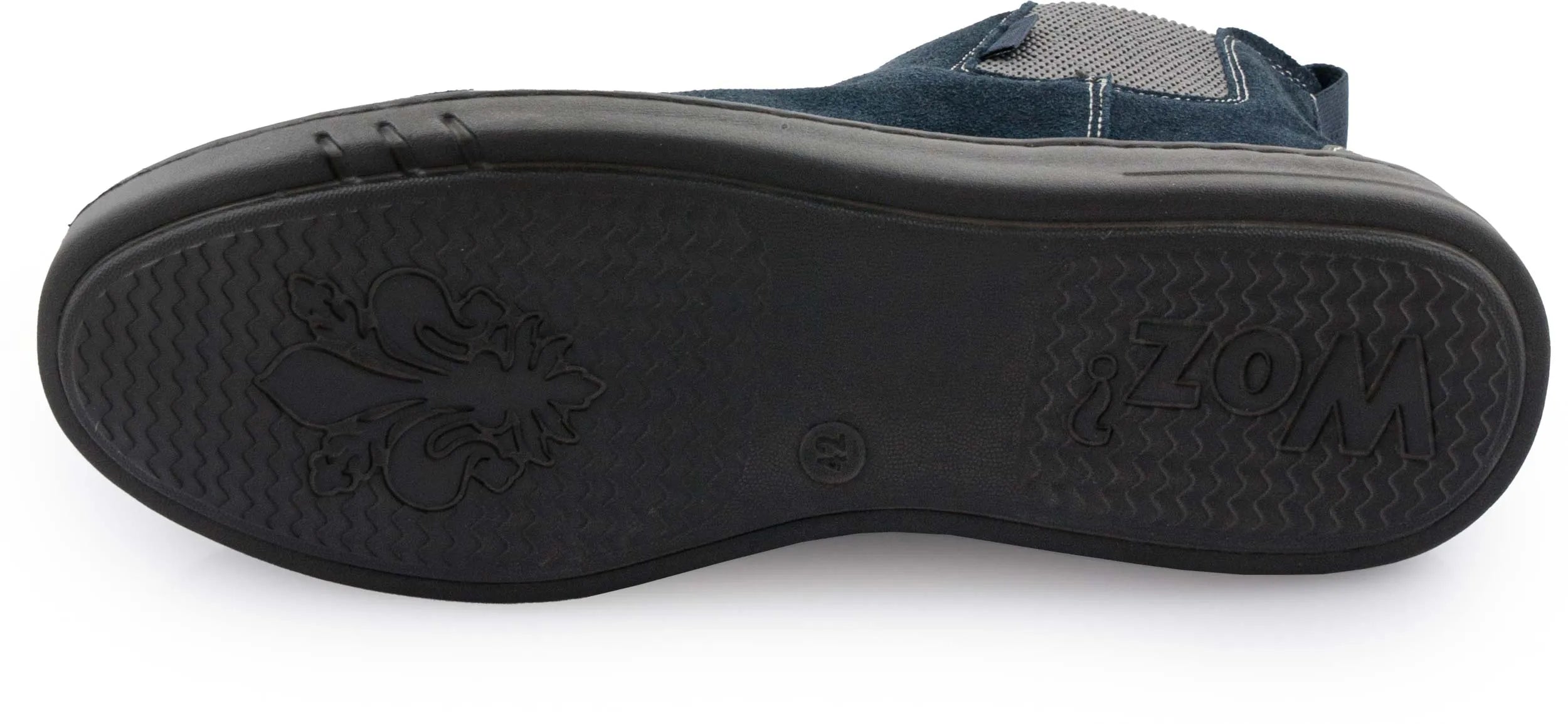 Chaussures pour hommes en cuir bleu élégant - Woz David 202, taille 44